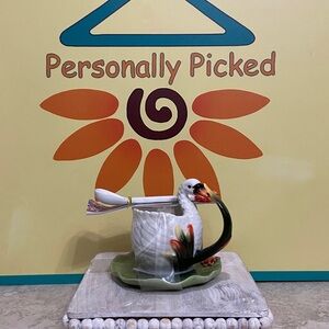 Corner Ruby Teacup and Saucer Set